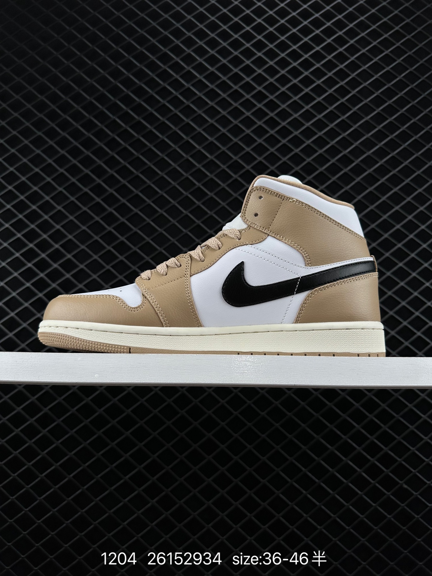 Nike Wmns Air Jordan 1 Mid GS”Light Smoke Grey “